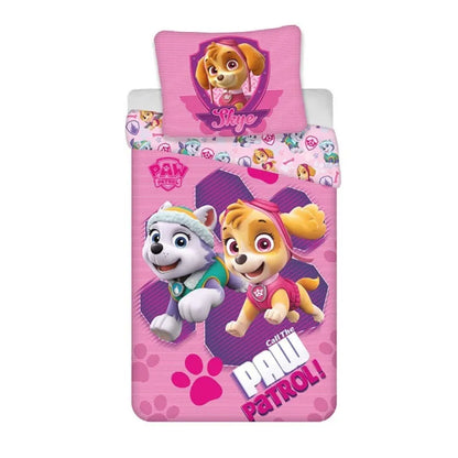 Paw Patrol Skye Everest Kinder Bettwäsche Set 135/140x200 65x65 Mädchen - WS-Trend.de