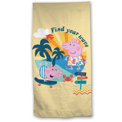 Peppa Wutz Pig George Kinder Mikrofaser Strandtuch Badetuch XL 70x140 - WS-Trend.de