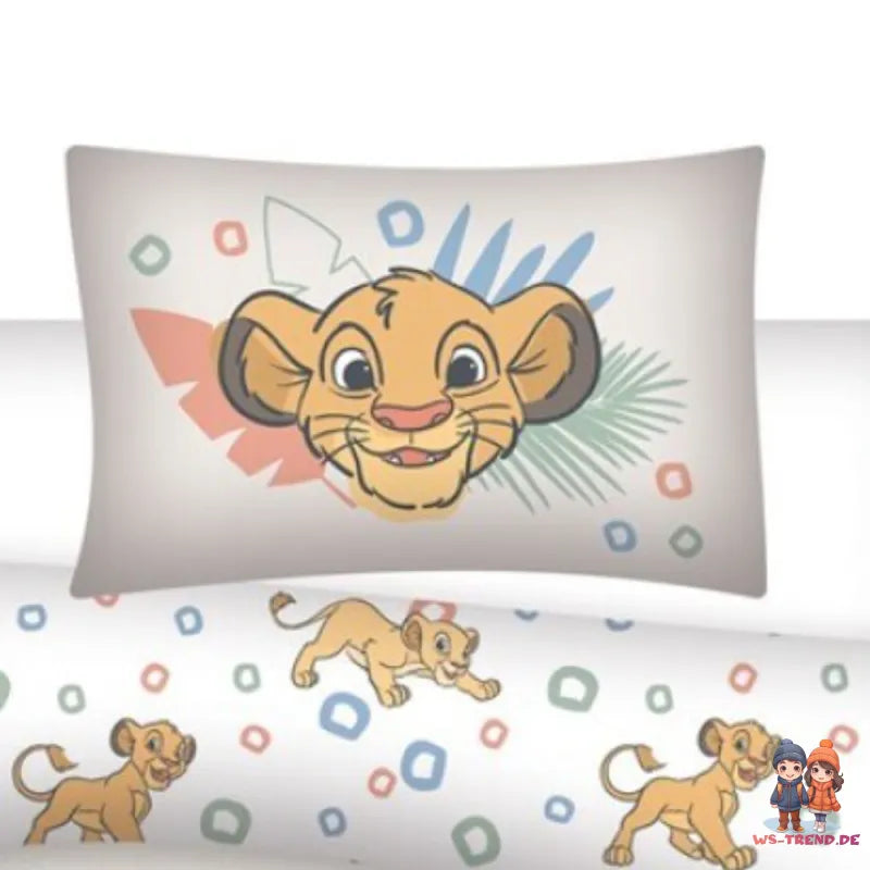 Disney König der Löwen Baby Kleinkinder Bettwäsche Set 100x140 40x60 - WS-Trend.de Baumwolle