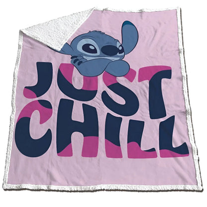 Disney Lilo und Stitch Coral Decke warme Kuscheldecke 130x170 cm - WS-Trend.de