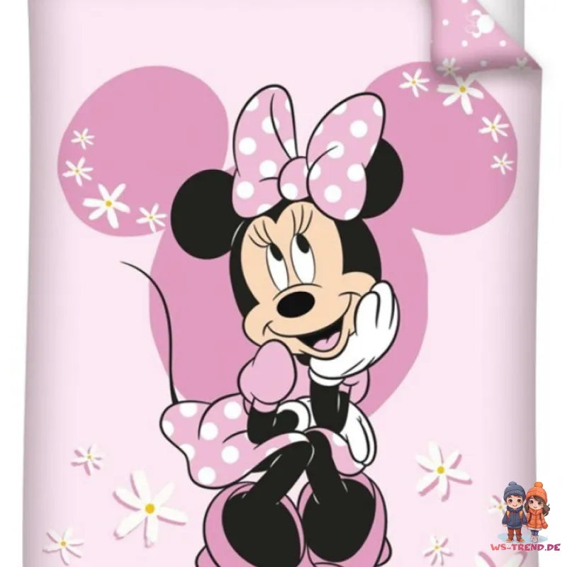Disney Minnie Maus Kinder Bettwäsche 2tlg. Set 135-140x200 65x65 cm - WS-Trend.de