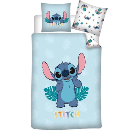 Disney Stitch Kinder Mikrofaser Bettwäsche 2tlg. Set 135-140x200 65x65 cm - WS-Trend.de