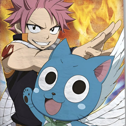 Anime Fairy Tail Mikrofaser Strandtuch Badetuch XL 70x140 - WS-Trend.de