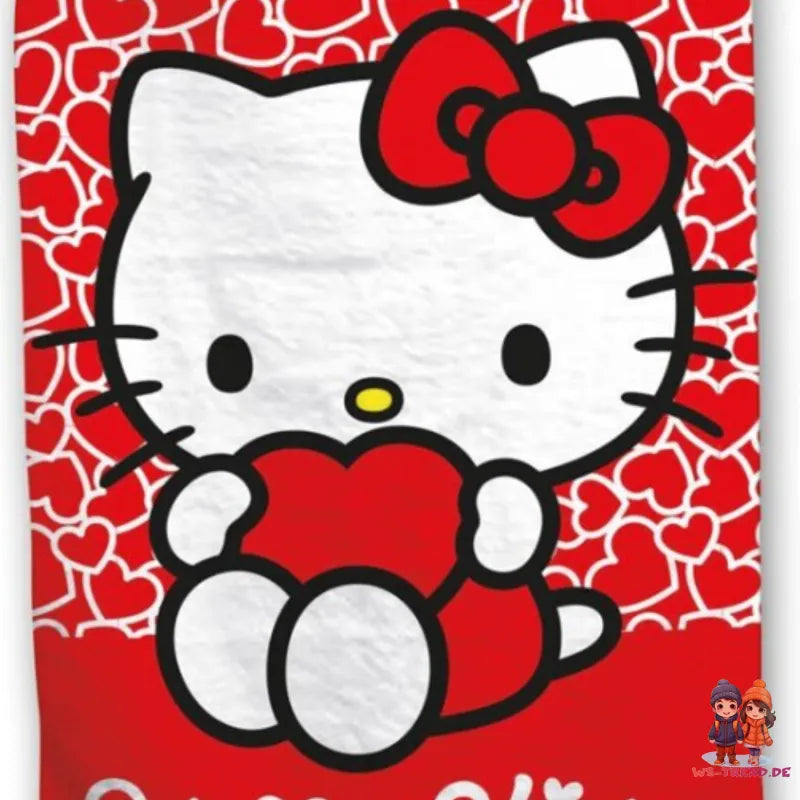 Hello Kitty Kinder Mikrofaser Strandtuch Handtuch Badetuch 70x140 cm - WS-Trend.de