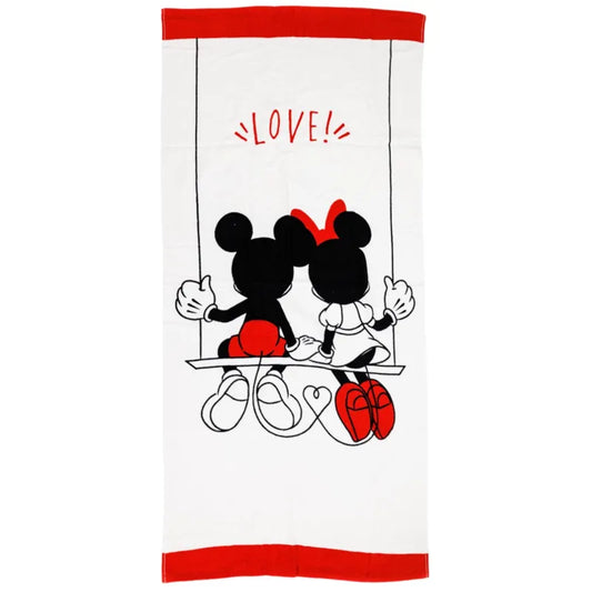 Disney Minnie und Mickey Maus Badetuch XL Strandtuch 70x140 - Baumwolle - WS-Trend.de Mouse - Badehandtuch XXL NEU
