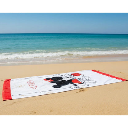 Disney Minnie und Mickey Maus Badetuch XL Strandtuch 70x140 - Baumwolle - WS-Trend.de Mouse - Badehandtuch XXL NEU