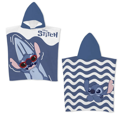 Disney Lilo Stitch Kinder Mädchen Mikrofaser Poncho Badetuch 55x110 cm - WS-Trend.de