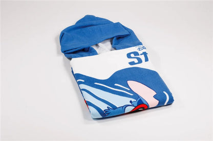 Disney Lilo Stitch Kinder Mädchen Mikrofaser Poncho Badetuch 55x110 cm - WS-Trend.de