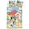 Bluey und Bingo Kinder Flanell Bettwäsche 2tlg. Set 135-140x200 65x65 Baumwolle