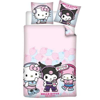 Hello Kitty Kuromi Melody Mädchen Kinder Bettwäsche 2tlg. Set - WS-Trend.de