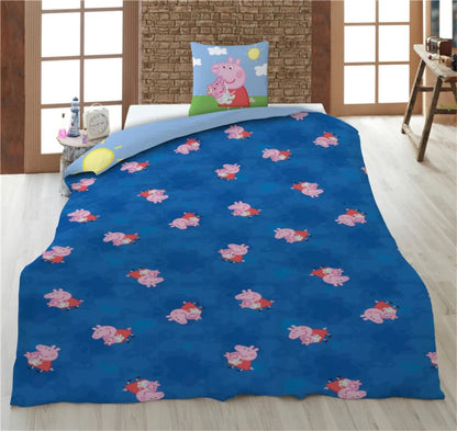 Peppa Wutz Pig Kinder Bettwäsche 2tlg. Set 135-140x200 65x65 - WS-Trend.de