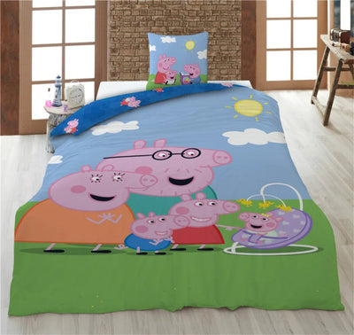 Peppa Wutz Pig Kinder Bettwäsche 2tlg. Set 135-140x200 65x65 - Ansicht 2