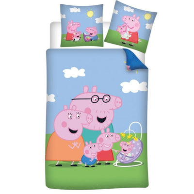Peppa Wutz Pig Kinder Bettwäsche 2tlg. Set 135-140x200 65x65 - WS-Trend.de