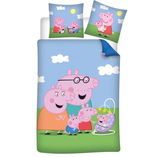 Peppa Wutz Pig Kinder Bettwäsche 2tlg. Set 135-140x200 65x65 - WS-Trend.de