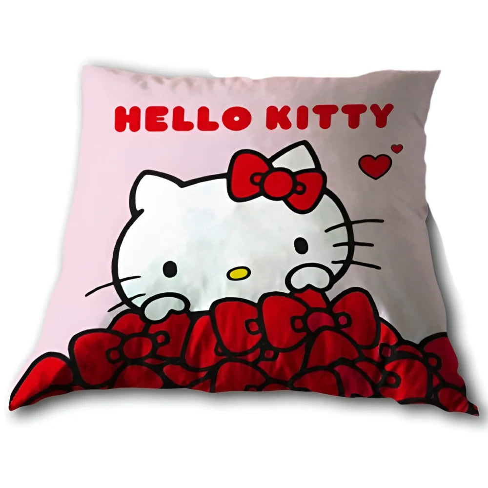 Hello Kitty Velours Kissen Dekokissen 35x35 cm - WS-Trend.de