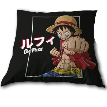 Anime One Piece Monkey D Ruffy Crew Kissen Dekokissen 35x35 cm - WS-Trend.de