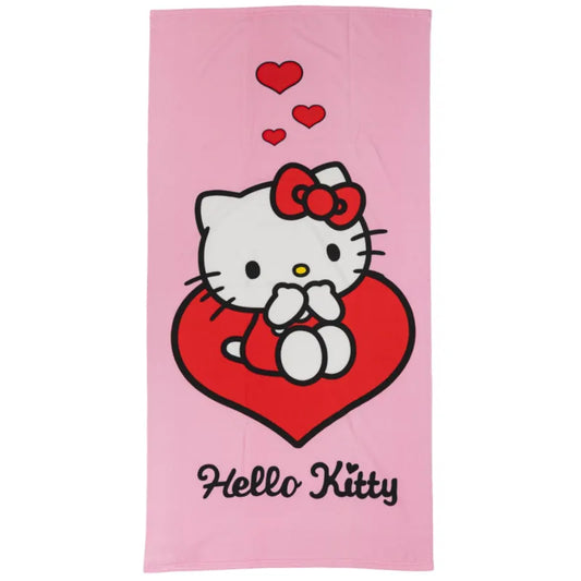 Hello Kitty Kinder Mikrofaser Strandtuch Handtuch Badetuch 70x140 cm - WS-Trend.de