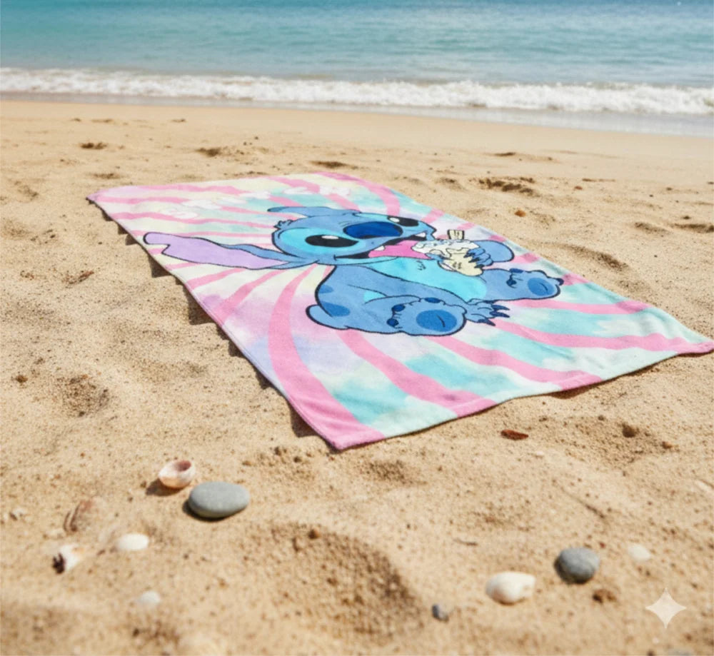 Disney Lilo und Stitch Mikrofaser Strandtuch Badetuch XL 70x140 cm - WS-Trend.de