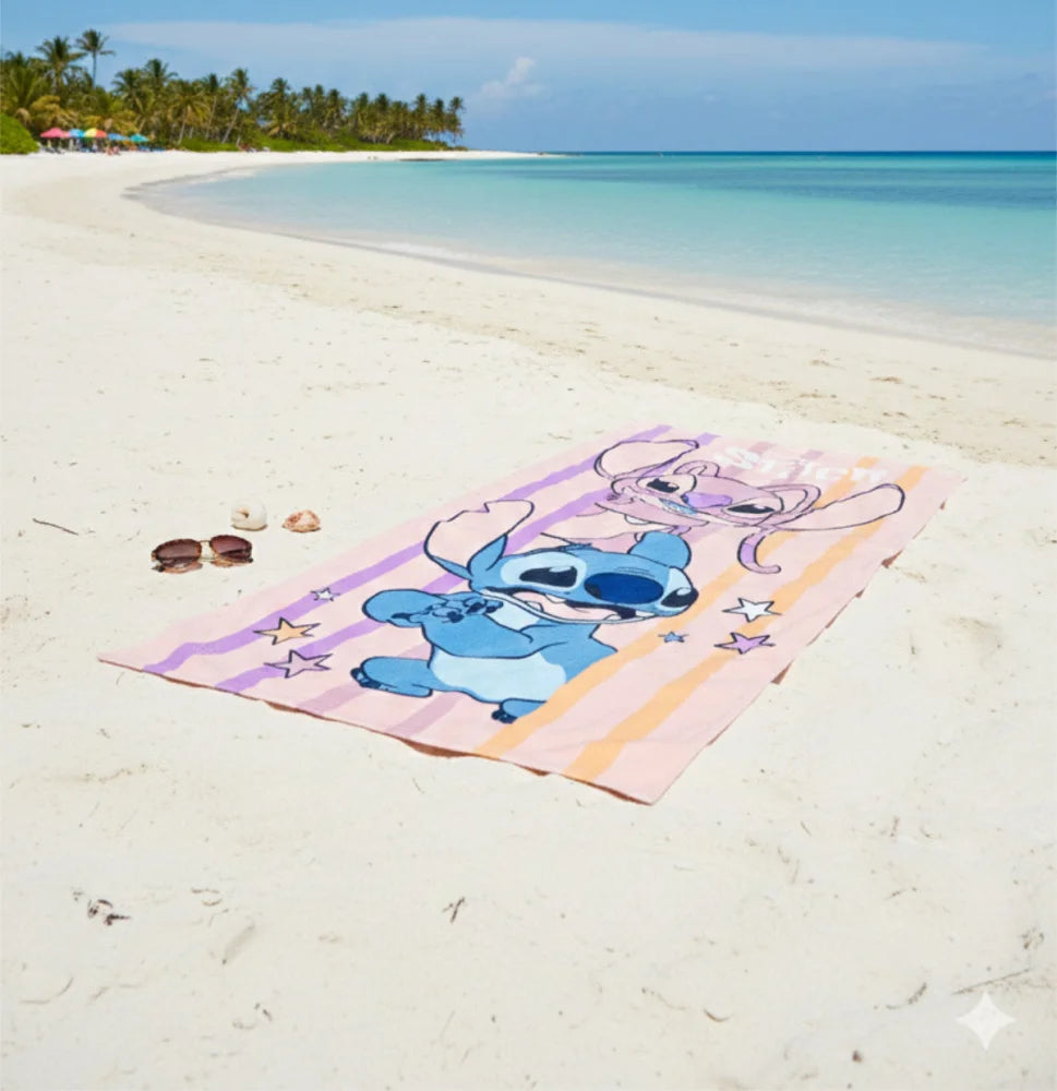Disney Lilo und Stitch Angel Mikrofaser Strandtuch Badetuch XL 70x140 cm - WS-Trend.de
