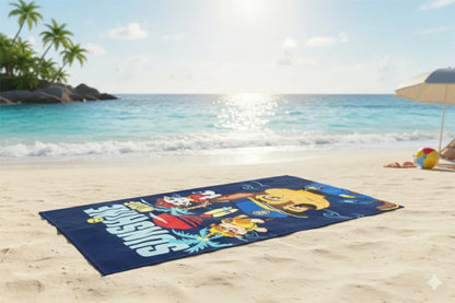 Paw Patrol Chase Rubble Jungen Mikrofaser Strandtuch Badetuch 70x140 cm - WS-Trend.de