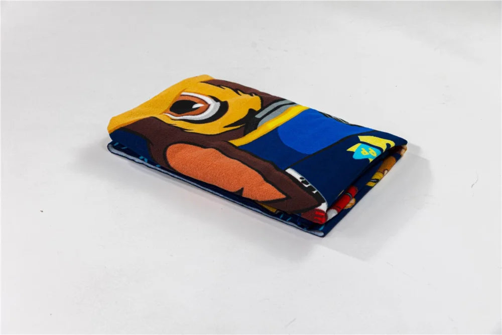 Paw Patrol Chase Rubble Jungen Mikrofaser Strandtuch Badetuch 70x140 cm - WS-Trend.de
