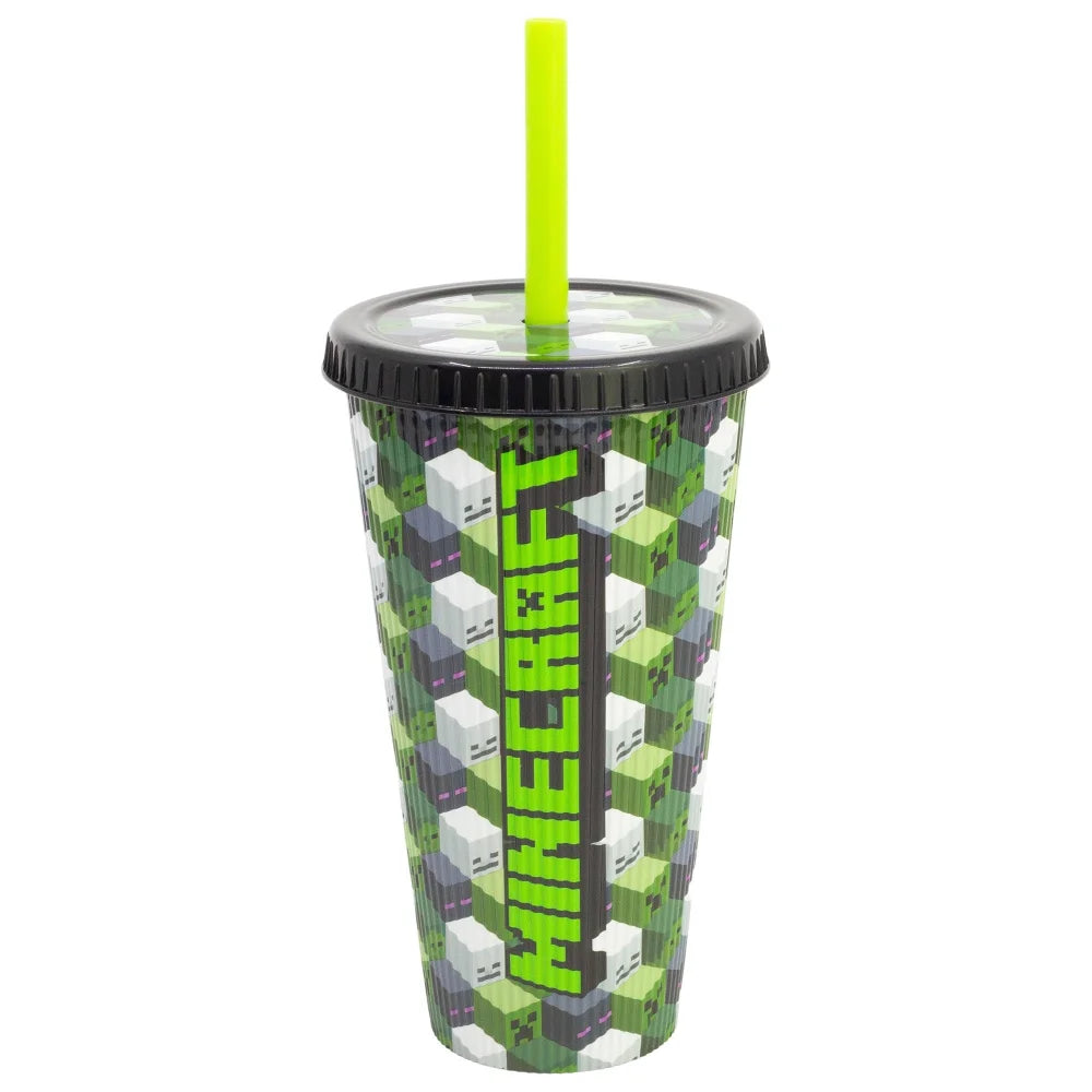 Minecraft Creeper Gamer XL Kaffeebecher Becher To-Go 790 ml Halm - WS-Trend.de