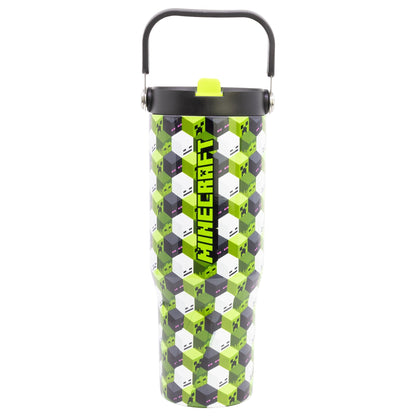 Minecraft Creeper Edelstahl XL Iso Kaffeebecher Thermobecher To-Go 860 ml