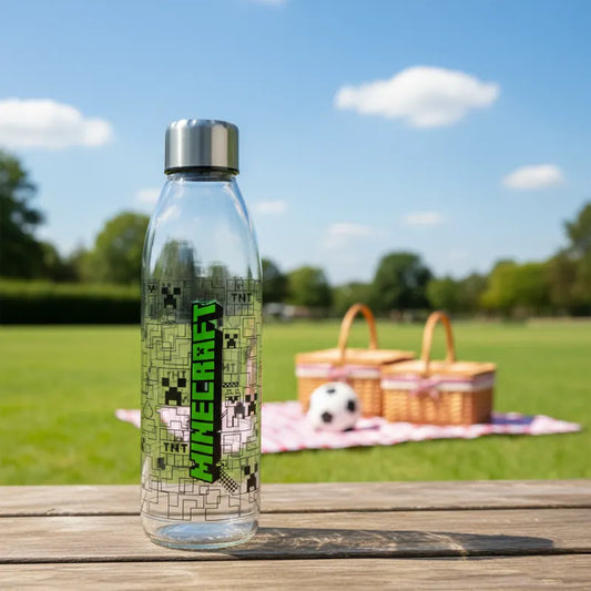 Minecraft Creeper Wasserflasche Trinkflasche Flasche XL 980 ml - WS-Trend.de Enderman Zombie Skelett