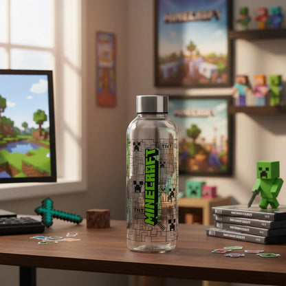 Minecraft Creeper Wasserflasche Trinkflasche Flasche XL 850 ml - WS-Trend.de Enderman Zombie Skelett 980