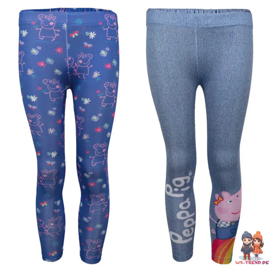 Peppa Wutz Pig Mädchen Kinder Leggings Jogginghose Hose - WS-Trend.de 92-128