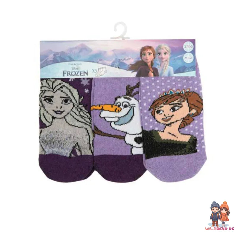 Disney Die Eiskönigin 6-er Pack Kinder Mädchen kurze Socken - WS-Trend.de Sneaker Gr 23 bis 34