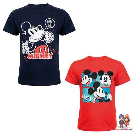 Disney Mickey Maus Kinder Jungen kurzarm T-Shirt Shirt - WS-Trend.de 92-128 Baumwolle