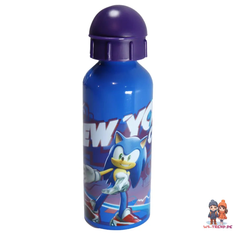 Sonic the Hedgehog 2 tlg. Lunch Set Brotdose mit 3 Kammern XL Alu-Trinkflasche - WS-Trend.de