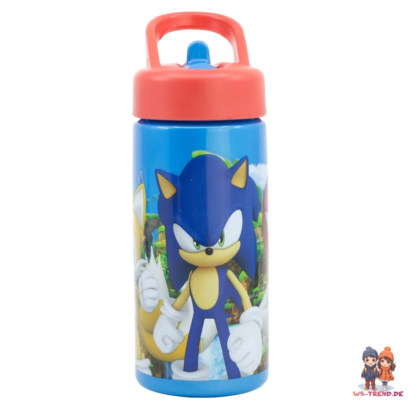Sonic The Hedgedog Sportflasche Wasserflasche Trinkflasche Flasche 410 ml - WS-Trend.de