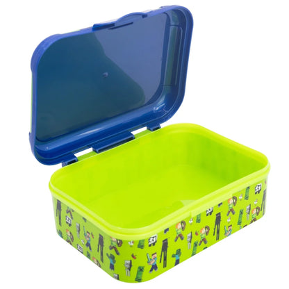 Minecraft Steve Creeper Kinder 2 tlg.Set Brotdose Alu-Trinkflasche 400 ml - WS-Trend.de