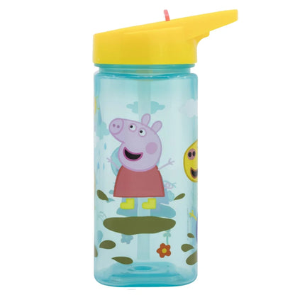 Peppa Pig Wutz Sportflasche Wasserflasche Trinkflasche Flasche Halm 510 ml - WS-Trend.de
