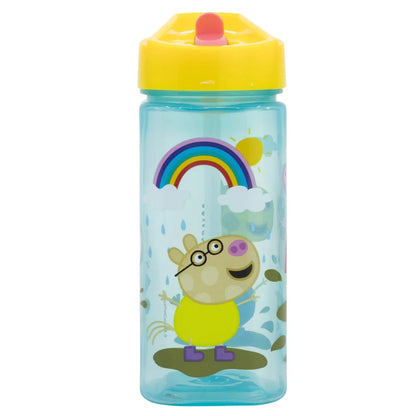 Peppa Pig Wutz Sportflasche Wasserflasche Trinkflasche Flasche Halm 510 ml - WS-Trend.de