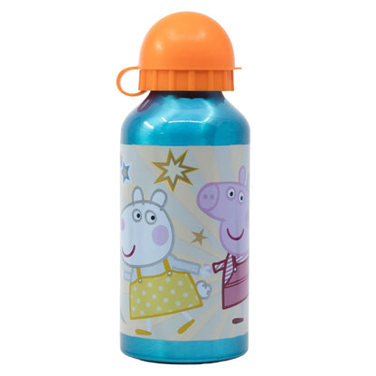 Peppa Wutz Pig 4 teiliges Kinder Set 3 Kammern Brotdose Alu-Trinkflasche Besteck - WS-Trend.de
