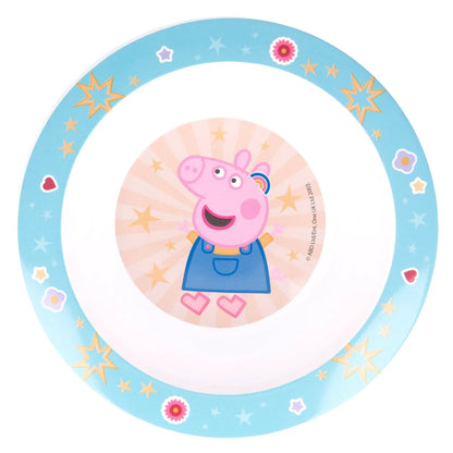 Peppa Wutz Kinder Geschirr-Set 3 teilig Becher Teller Schüssel - Molly George - WS-Trend.de