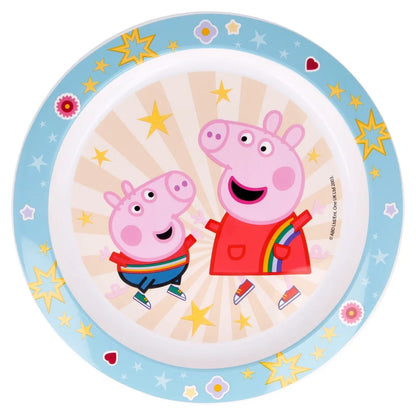 Peppa Wutz Kinder Geschirr-Set 3 teilig Becher Teller Schüssel - Molly George - WS-Trend.de