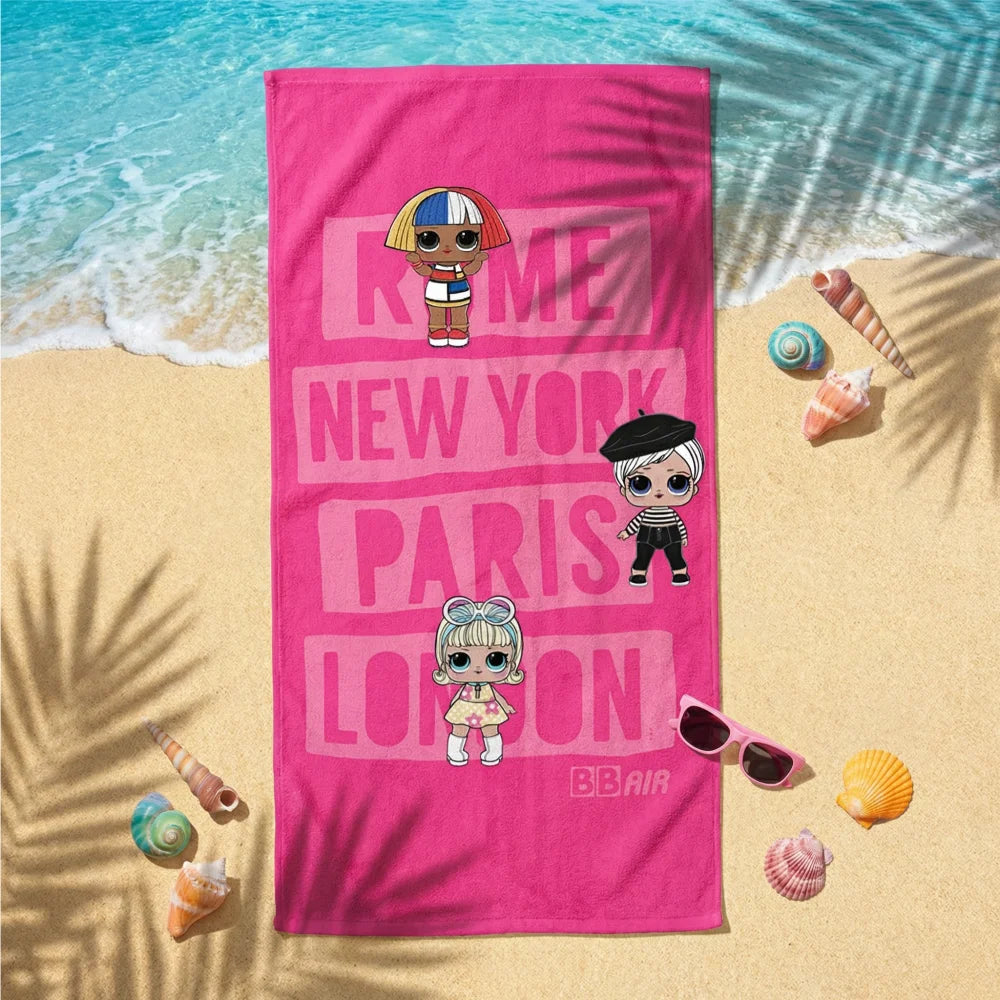 LOL Surprise Mikrofaser Strandtuch Badetuch XL 70 x 140 cm - WS-Trend.de Badehandtuch
