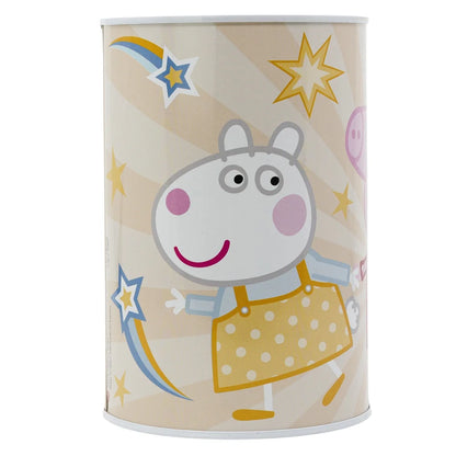 Peppa Pig Wutz Lucie Locke Kinder XL Spardose Sparschwein aus Weißblech - WS-Trend.de