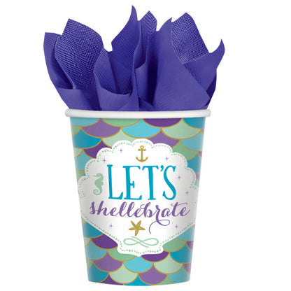 Meerjungfrau Mädchen Kinder Geburtstag Deko Set 39 tlg. Partyset - WS-Trend.de