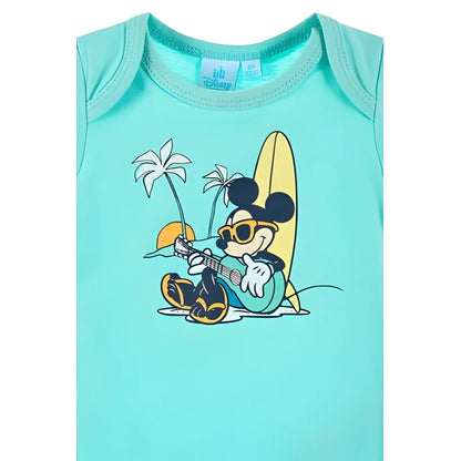 Disney Mickey Maus Baby 2er Set kurzarm Body Strampler - WS-Trend.de Gr. 68 - 86 Baumwolle