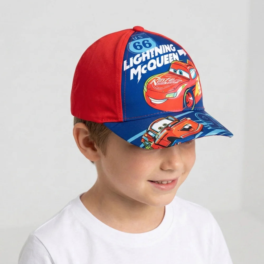 Cars Disney Pixar - Kinder Baseball Kappe Basecap - WS-Trend.de - Basecaps für Jungen Blau Rot