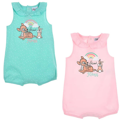 Disney Bambi Baby Kleinkind kurzarm Body Strampler - WS-Trend.de Gr. 68 - 86 Bio Baumwolle