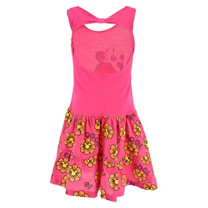 Disney Minnie Maus Kinder Mädchen Kleid Sommerkleid - WS-Trend.de langarm Glitzer Blau Rosa 98 bis 128 Baumwolle