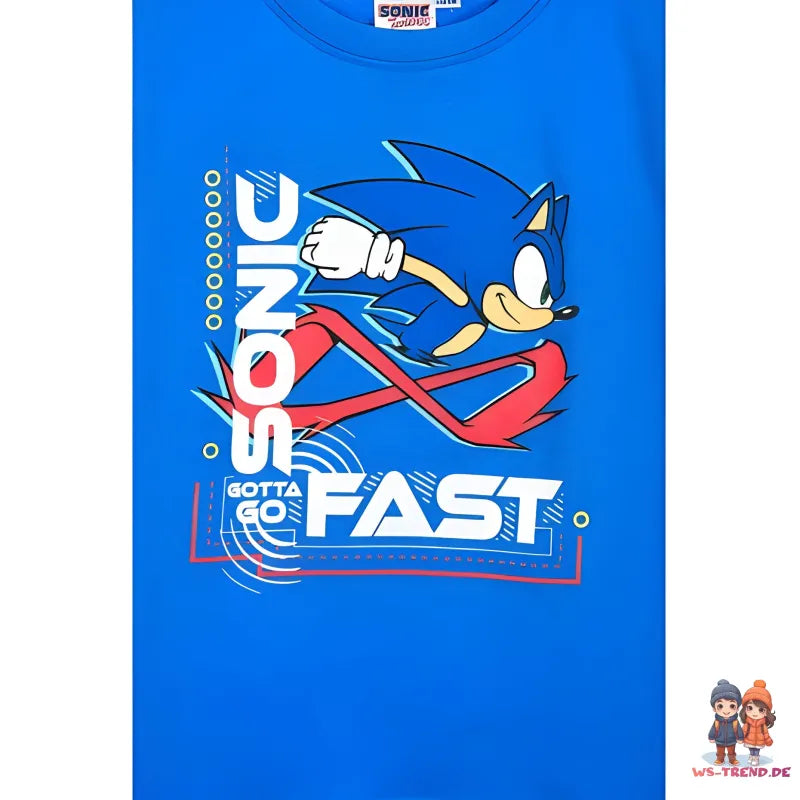 Sonic The Hedgehog Kinder Junge kurzarm T-Shirt Shirt - WS-Trend.de 98-128 Baumwolle