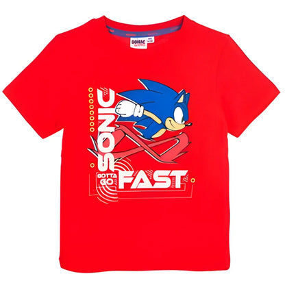 Sonic The Hedgehog Kinder Junge kurzarm T-Shirt Shirt - WS-Trend.de 98-128 Baumwolle
