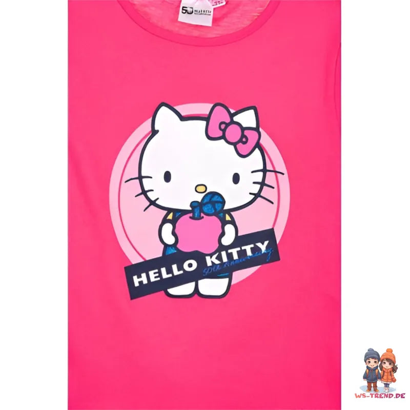Hello Kitty Kinder Mädchen langarm T Shirt WS Trend.de Gr 98 bis 128 100% Baumwolle